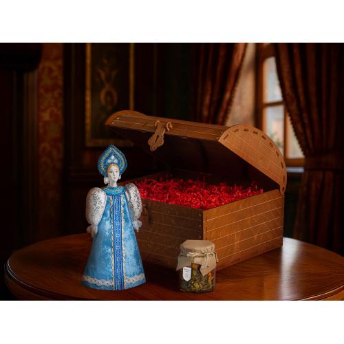 Подарочный набор: кукла фарфоровая, мед; - купить необычные подарки в Воронеже