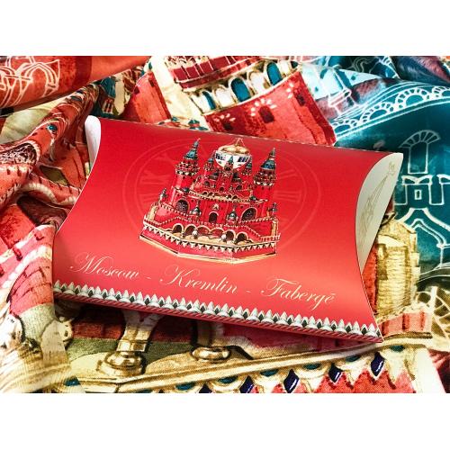 Платок Кремль - Москва - Фаберже; - купить подарки с логотипом в Воронеже
