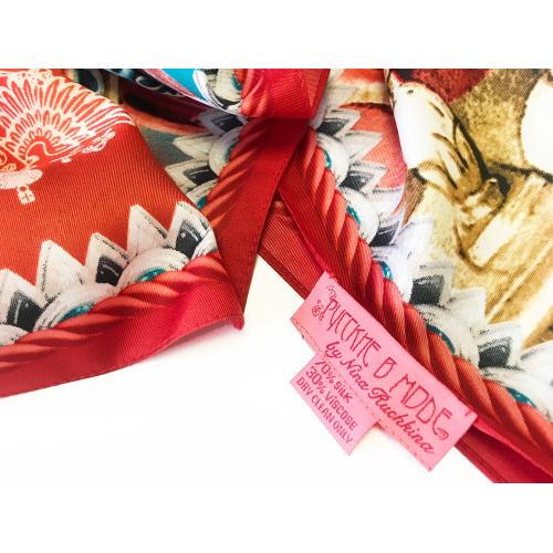 Платок Кремль - Москва - Фаберже; - купить необычные подарки в Воронеже