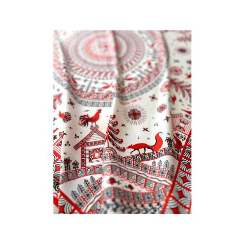 Платок Мезенская роспись; - купить необычные сувениры в Воронеже