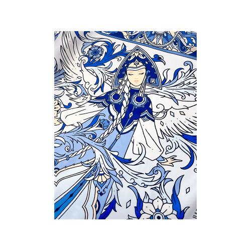 Платок Царевна-Лебедь 100% шелк; - купить необычные сувениры в Воронеже