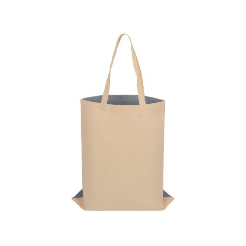 Сумка для шопинга Twin двухцветная из хлопка, 180 г/м2; - купить подарки с логотипом в Воронеже