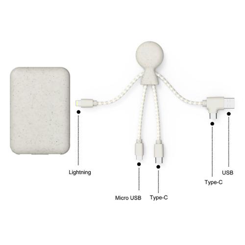 Портативное зарядное устройство BioPack c кабелем Mr. Bio, 5000 mAh; - купить необычные сувениры в Воронеже