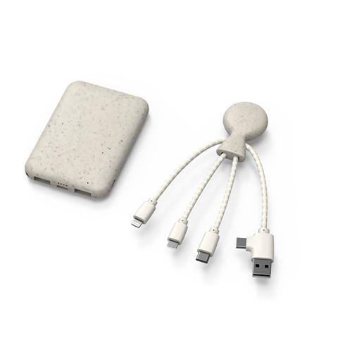 Портативное зарядное устройство BioPack c кабелем Mr. Bio, 5000 mAh; - купить необычные подарки в Воронеже