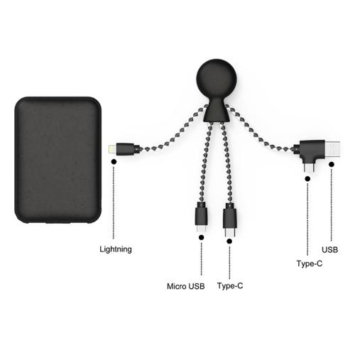 Портативное зарядное устройство BioPack c кабелем Mr. Bio, 5000 mAh; - купить необычные сувениры в Воронеже
