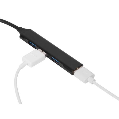 USB-хаб Link с коннектором 2-в-1 USB-C и USB-A, 2.0/3.0; - купить подарки с логотипом в Воронеже