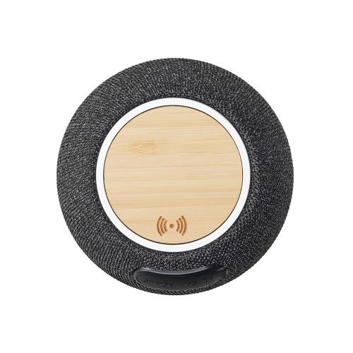 Портативная колонка с беспроводной зарядкой Ареа; - купить подарки с логотипом в Воронеже