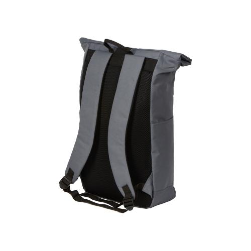 Рюкзак на липучке Vel из переработанного пластика; - купить подарки с логотипом в Воронеже