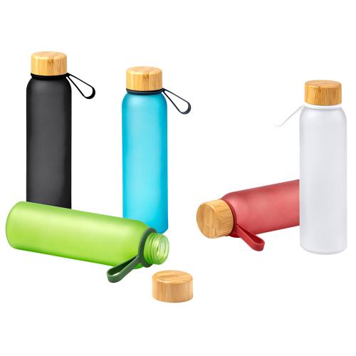 Бутылка из переработанного стекла  VOZNAN зеленый; - купить именные сувениры в Воронеже