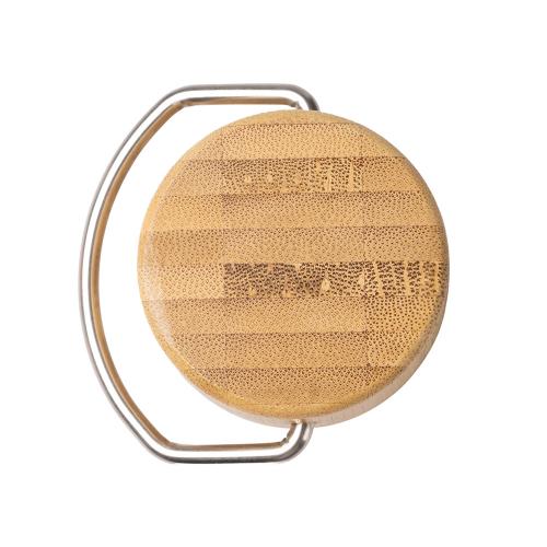 Термобутылка Нобук из переработанной нержавеющей стали, с бамбуковой крышкой; - купить необычные подарки в Воронеже