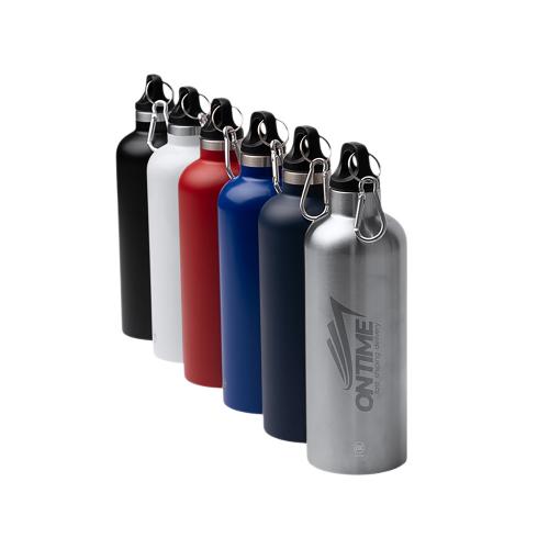 Бутылка LUWAK/ЛЮВАК из переработанной нержавеющей стали с карабином; - купить необычные подарки в Воронеже