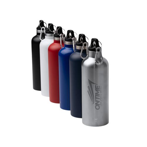 Бутылка LUWAK/ЛЮВАК из переработанной нержавеющей стали с карабином; - купить необычные подарки в Воронеже