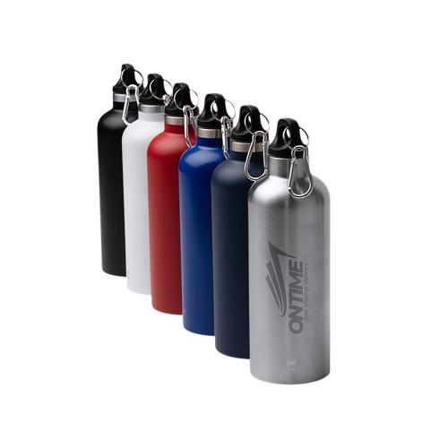 Бутылка LUWAK/ЛЮВАК из переработанной нержавеющей стали с карабином; - купить необычные подарки в Воронеже