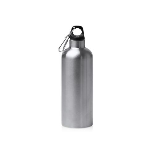 Бутылка LUWAK/ЛЮВАК из переработанной нержавеющей стали с карабином, серебристый