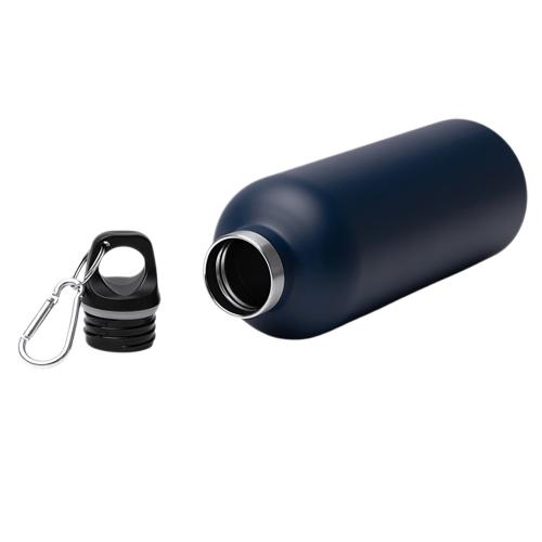 Бутылка LUWAK/ЛЮВАК из переработанной нержавеющей стали с карабином; - купить именные сувениры в Воронеже