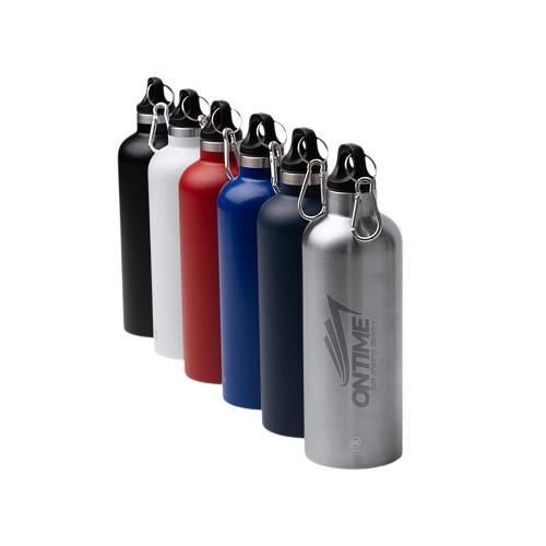 Бутылка LUWAK/ЛЮВАК из переработанной нержавеющей стали с карабином; - купить необычные подарки в Воронеже