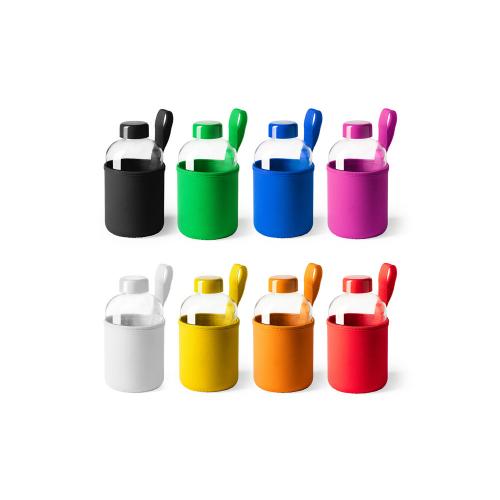 Бутылка стеклянная KASTER в неопреновом чехле, 600 мл; - купить именные сувениры в Воронеже