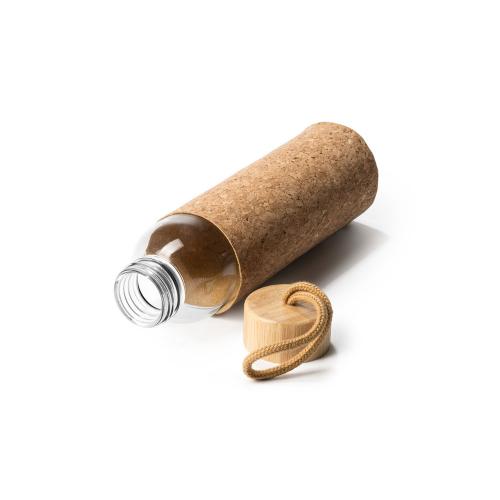 Бутылка стеклянная LAWAS в чехле из натуральной пробки, 500 мл; - купить необычные подарки в Воронеже