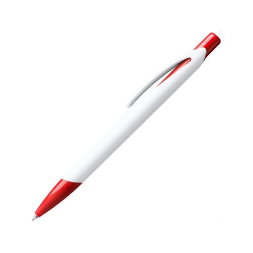 Ручка пластиковая шариковая CITIX, белый/красный