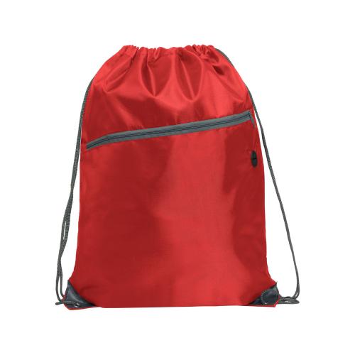 Рюкзак-мешок NINFA с карманом на молнии; - купить подарки с логотипом в Воронеже