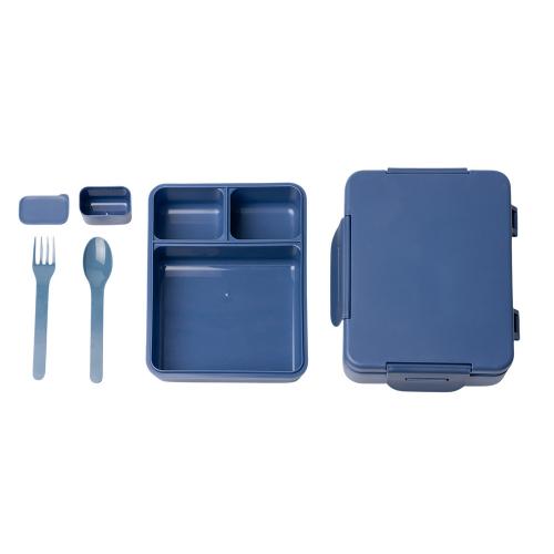 Ланч-бокс COMIX/КОМИКС с тремя отделениями, синий нейви