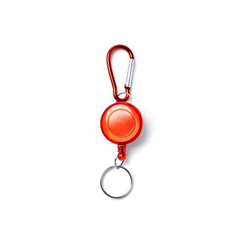 Брелок для ключей DOKI с карабином и выдвижным кольцом; - купить именные сувениры в Воронеже
