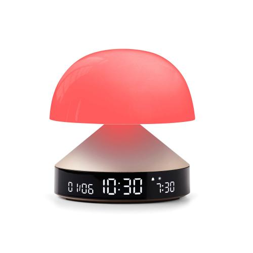 Светильник с часами и световым будильником Mina Sunrise; - купить подарки с логотипом в Воронеже
