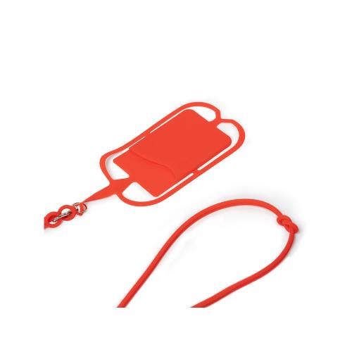 Силиконовый шнурок DALVIK с держателем мобильного телефона и карт; - купить именные сувениры в Воронеже