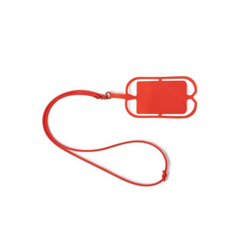 Силиконовый шнурок DALVIK с держателем мобильного телефона и карт; - купить подарки с логотипом в Воронеже