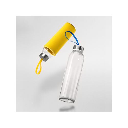 Бутылка стеклянная CAMU в чехле из неопрена, 500 мл; - купить необычные подарки в Воронеже