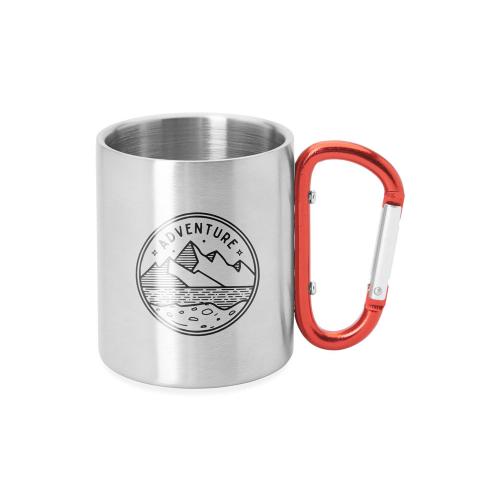 Кружка GUAYA с ручкой карабином, 230 мл; - купить подарки с логотипом в Воронеже