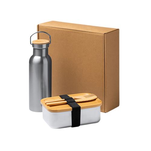 Набор с ланч-боксом и бутылкой BAGNER/БАГНЕР; - купить необычные подарки в Воронеже