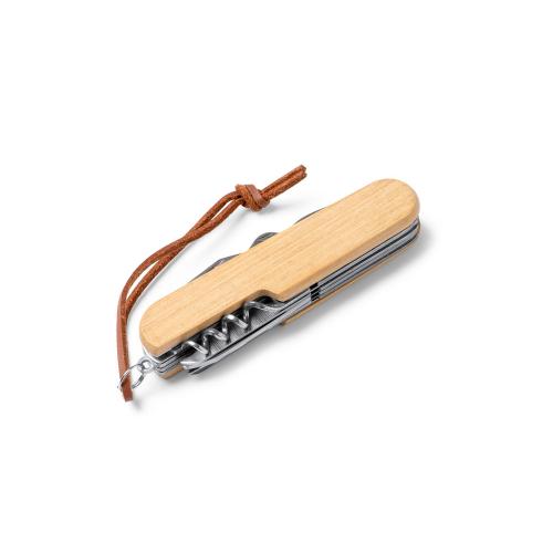 Мультифункциональный нож BINTAL из нержавеющей стали и бамбуковым корпусом; - купить необычные сувениры в Воронеже