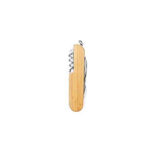 Мультифункциональный нож BINTAL из нержавеющей стали и бамбуковым корпусом; - купить именные сувениры в Воронеже