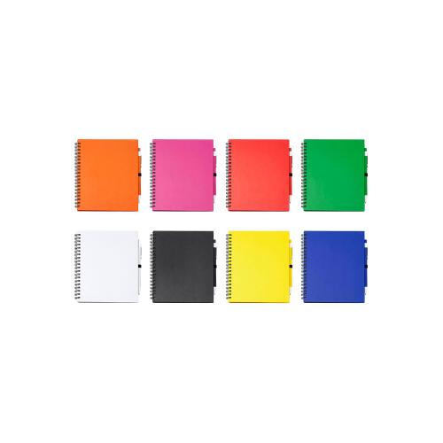 Блокнот LEYNAX с ручкой из переработанного картона; - купить подарки с логотипом в Воронеже