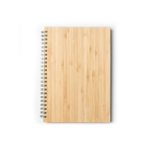 Набор GALA: блокнот А5, ручка шариковая, бамбук; - купить подарки с логотипом в Воронеже