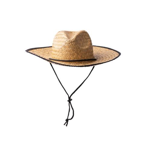 Шляпа из натуральной соломы MUNDAK/СИЕСТА с регулируемой завязкой; - купить именные сувениры в Воронеже