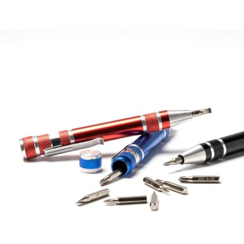 Алюминиевый мультитул BRICO в форме ручки; - купить именные сувениры в Воронеже