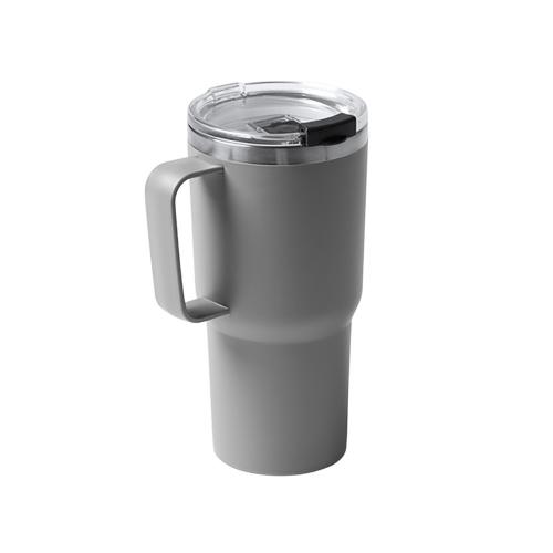 Термокружка Кенчер с двойными стенками из нержавеющей стали 304 и полипропилена; - купить подарки с логотипом в Воронеже