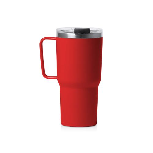 Термокружка Кенчер с двойными стенками из нержавеющей стали 304 и полипропилена, красный