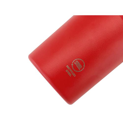 Термокружка Крэнстон с двойными стенками из переработанной нержавеющей стали; - купить подарки с логотипом в Воронеже