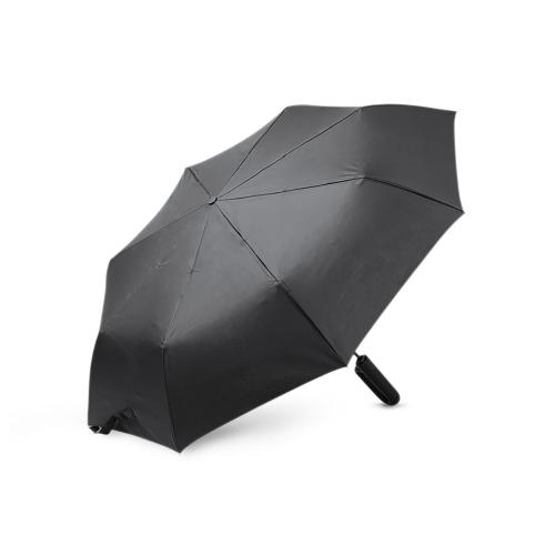 Складной зонт ALCIRA/АЛЬКИРА с системой защиты от снежной бури и ручкой-карабином, черный