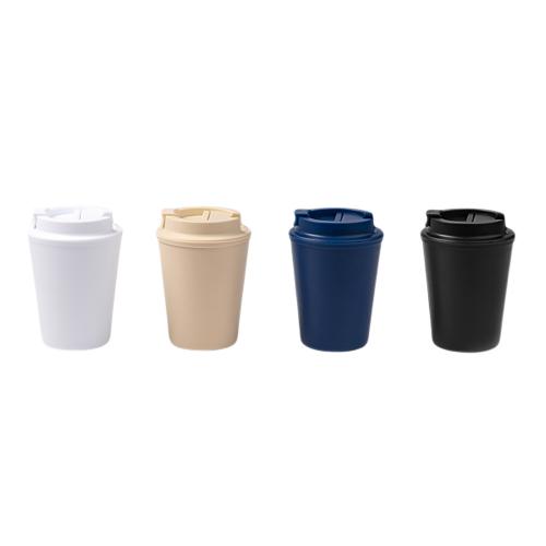 Стакан OKLAN/ОКЛАН с полипропиленовым корпусом и крышкой; - купить подарки с логотипом в Воронеже