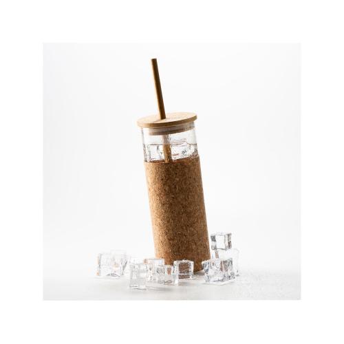 Стакан стеклянный IROKO с покрытием из натуральной пробки, 450 мл; - купить необычные подарки в Воронеже