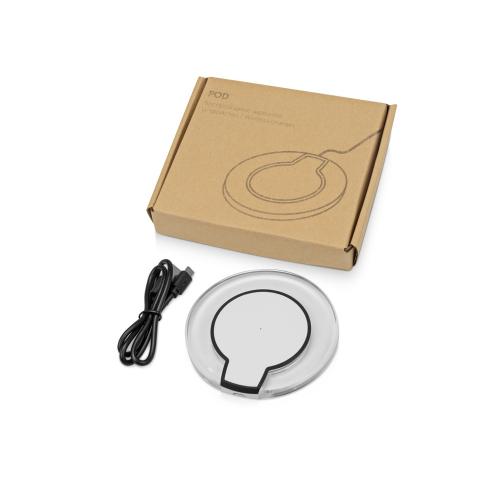 Беспроводная зарядка Pod со светодиодной подсветкой; - купить именные сувениры в Воронеже