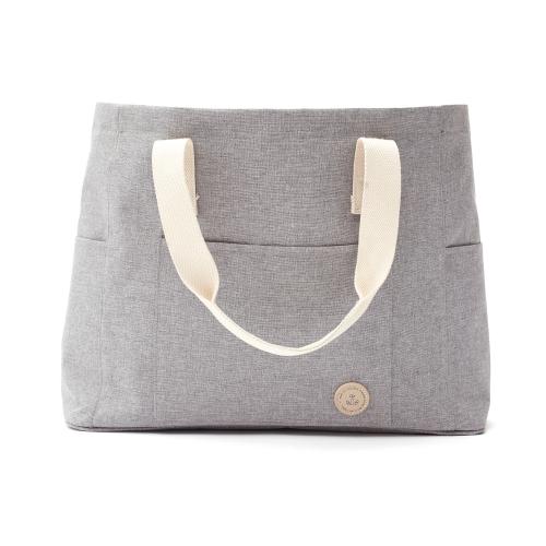 Пляжная сумка VINGA Sortino из rPET - серый;