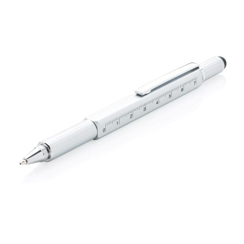 Многофункциональная ручка 5 в 1 - серый;