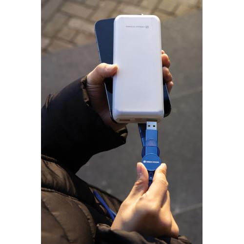 Кабель 6-в-1 Urban Vitamin Oakland из переработанного пластика RCS для быстрой зарядки 45 Вт; - купить подарки с логотипом в Воронеже