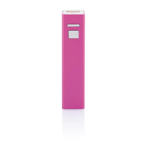 Универсальное зарядное устройство 2200 mAh, розовый - розовый