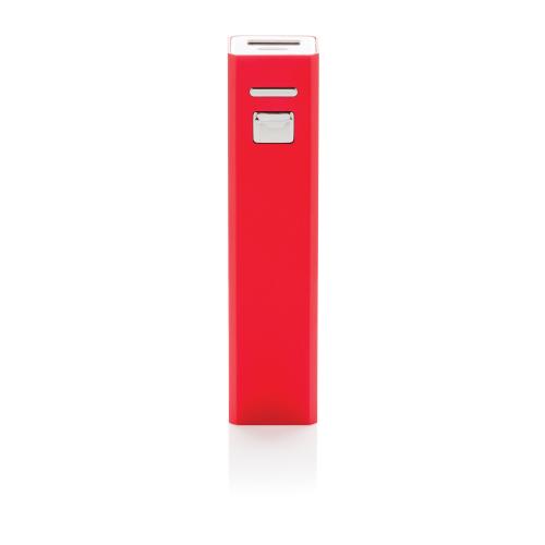 Универсальное зарядное устройство 2200 mAh, красный - красный